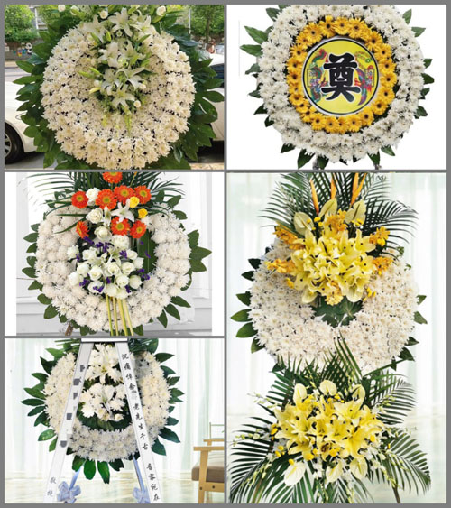 安徽六安市霍山县漫水河镇安家河村花圈速递